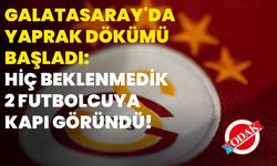 Galatasaray'da yaprak dökümü başladı: Hiç beklenmedik 2 futbolcuya kapı göründü!