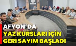 Afyon’da Yaz Kursları İçin Geri Sayım Başladı
