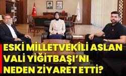 Eski Milletvekili Aslan, Vali Yiğitbaşı’nı Neden Ziyaret Etti?