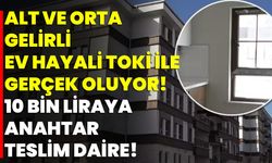 Alt ve Orta Gelirli Ev Hayali Toki İle Gerçek Oluyor! 10 Bin Liraya Anahtar Teslim Daire!