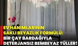 Ev Hanımlarının Saklı Beyazlık Formülü: Bir Çay Bardağıyla Deterjansız Bembeyaz Tüller!