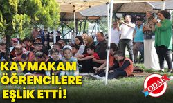 Kaymakam öğrencilere eşlik etti!