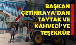 Başkan Çetinkaya’dan Taytak ve Kahveci’ye teşekkür