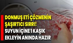Donmuş Eti Çözmenin Şaşırtıcı Sırrı! Suyun İçine 1 Kaşık Ekleyin, Anında Hazır
