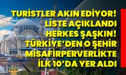 Turistler Akın Ediyor! Liste Açıklandı, Herkes Şaşkın! Türkiye’den O Şehir Misafirperverlikte İlk 10’da Yer Aldı