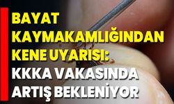 Bayat Kaymakamlığından Kene Uyarısı: KKKA Vakasında Artış Bekleniyor