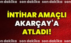 İntihar amaçlı Akarçay’a atladı!