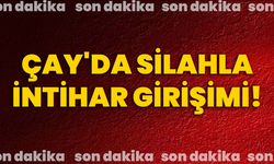 Son dakika: Çay'da silahla intihar girişimi!