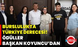 Burslulukta Türkiye Derecesi! Ödüller Başkan Koyuncu’dan