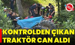 Kontrolden Çıkan Traktör Can Aldı