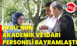 AFSÜ’nün Akademik ve İdari Personeli Bayramlaştı