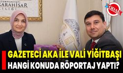 Gazeteci Aka İle Vali Yiğitbaşı Hangi Konuda Röportaj Yaptı?