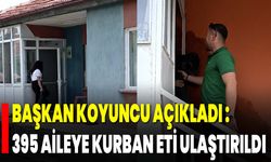 Başkan Koyuncu Açıkladı: 395 Aileye Kurban Eti Ulaştırıldı
