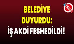 Belediye Duyurdu: İş Akdi Feshedildi!