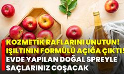 Kozmetik Raflarını Unutun! Işıltının Formülü Açığa Çıktı! Evde Yapılan Doğal Spreyle Saçlarınız Coşacak