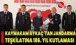 Kaymakam Aykaç’tan Jandarma Teşkilatına 186. Yıl Kutlaması