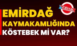 Emirdağ Kaymakamlığında köstebek mi var?