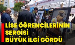 Lise öğrencilerinin sergisi büyük ilgi gördü