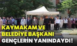 Kaymakam Ve Belediye Başkanı gençlerin yanındaydı!