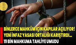 Binlerce Mahkûm İçin Kapılar Açılıyor! Yeni İnfaz Yasası Ortalığı Karıştırdı… 19 Bin Mahkuma Tahliye Umudu