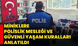 Miniklere polislik mesleği ve güvenli yaşam kuralları anlatıldı