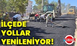 İlçede yollar yenileniyor!