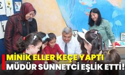 Minik Eller Keçe Yaptı, Müdür Sünnetci Eşlik Etti!
