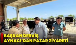 Başkan Derviş Aynacı’dan Pazar Ziyareti