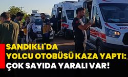 Sandıklı'da yolcu otobüsü kaza yaptı: Çok sayıda yaralı var!