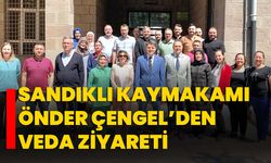Sandıklı Kaymakamı Önder Çengel’den veda ziyareti