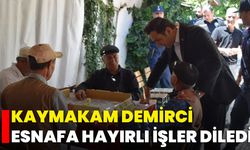 Kaymakam Demirci, Esnafa Hayırlı İşler Diledi
