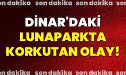 Dinar'daki Lunaparkta Korkutan Olay!