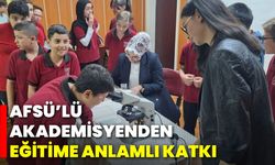 AFSÜ’lü Akademisyenden Eğitime Anlamlı Katkı