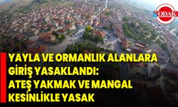 Yayla Ve Ormanlık Alanlara Giriş Yasaklandı: Ateş Yakmak Ve Mangal Kesinlikle Yasak