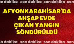 Afyonkarahisar'da ahşap evde çıkan yangın söndürüldü