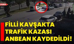 Filli Kavşakta trafik kazası anbean kaydedildi!