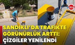 Sandıklı’da Trafikte Görünürlük Arttı: Çizgiler Yenilendi