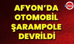 Afyon’da Otomobil Şarampole Devrildi