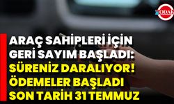 Araç Sahipleri İçin Geri Sayım Başladı: Süreniz Daralıyor! Ödemeler Başladı, Son Tarih 31 Temmuz