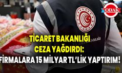Ticaret Bakanlığı Ceza Yağdırdı:  Firmalara 15 Milyar TL’lik Yaptırım!