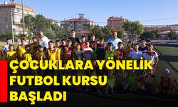 Çocuklara yönelik futbol kursu başladı