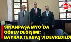Sinanpaşa MYO’da Görev Değişimi: Bayrak Tekbaş’a Devredildi