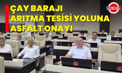 Çay Barajı Arıtma Tesisi yoluna asfalt onayı