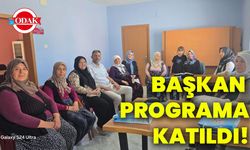 Başkan programa katıldı!