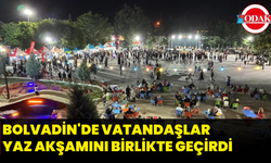 Bolvadin'de Vatandaşlar Yaz Akşamını Birlikte Geçirdi