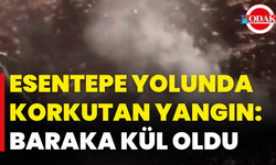 Esentepe Yolunda Korkutan Yangın: Baraka Kül Oldu