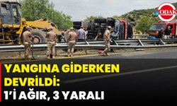 Yangına Giden İtfaiye Aracı Devrildi: 1’i Ağır, 3 Yaralı
