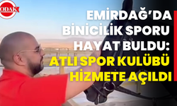 Emirdağ’da Binicilik Sporu Hayat Buldu: Atlı Spor Kulübü Hizmete Açıldı