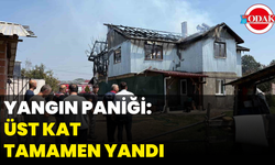 Yangın Paniği: Üst Kat Tamamen Yandı