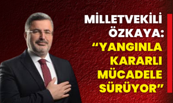 Milletvekili Özkaya: “Yangınla Kararlı Mücadele Sürüyor”